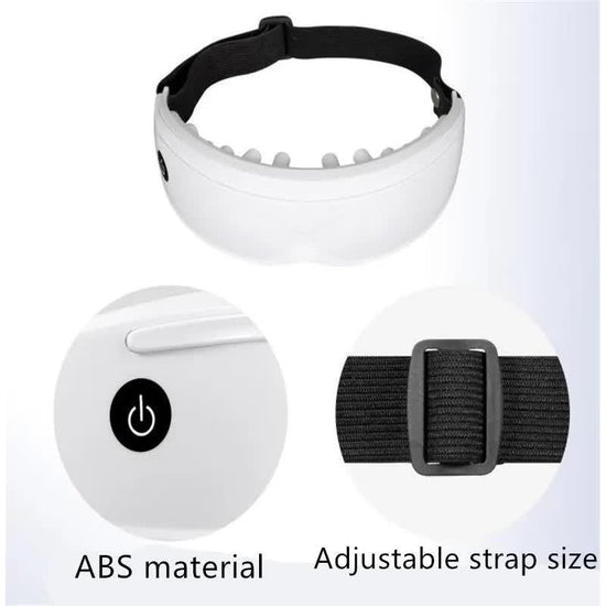 Black Touch-Control Rechargeable Heated Eye Massager for Daily Use