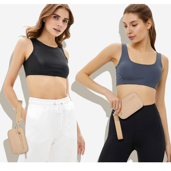 Green RFID Blocking Nylon Wristlet Clutch Wallet - Compact Waterproof Pouch with Card Slots & ID Window