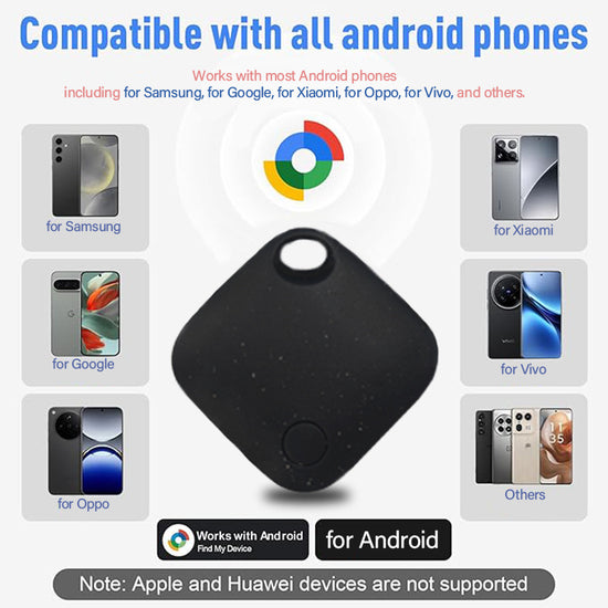 Blue Smart Item Locator Tag for Android - Google Find My Device Compatible, Anti-Lost Tracker