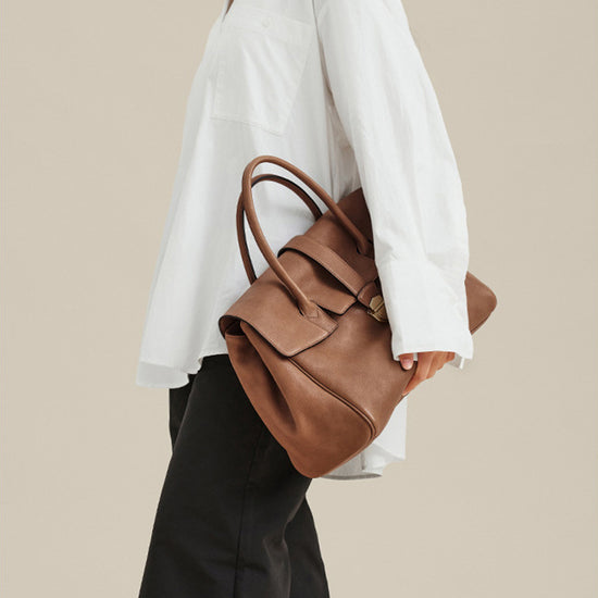 Size L Brown Elegant Women&