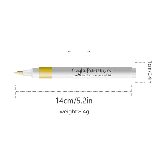 36 Color Acrylic Marker Pens for Kids - Washable Drawing and Doodling Set for Creative Art