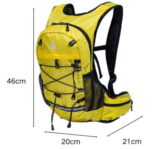 Grey Lightweight Hydration Backpack for Trail Running, Cycling, and Marathons