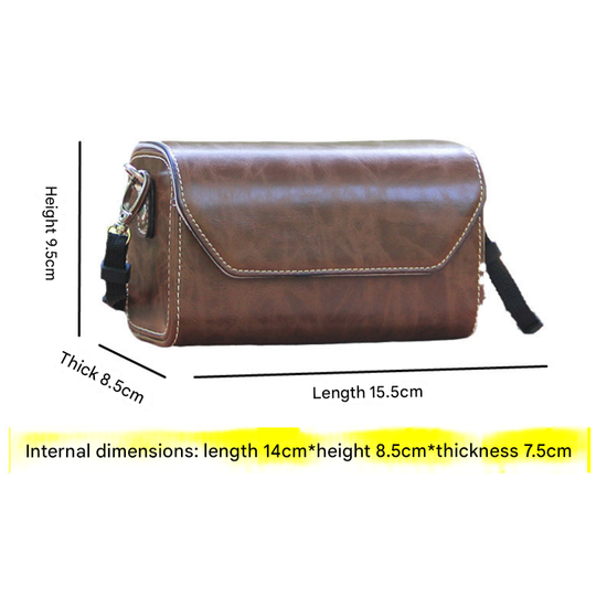 Milk Cow PU Leather Camera Bag for Fujifilm X Canon G Olympus PEN - Compact Vintage Design