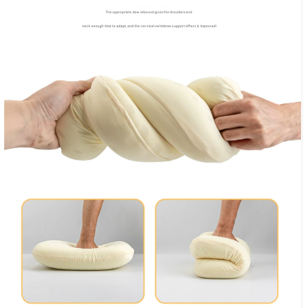 Coffee Ergonomic Memory Foam Travel Pillow for Neck Support - Portable & Compact for Camping, Flights, and Napping