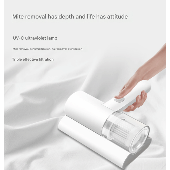 Cordless UV-C Dust Mite Vacuum - Lightweight Handheld Cleaner with HEPA Filtration for Mattresses, Sofas, and Upholstery(3.7V)