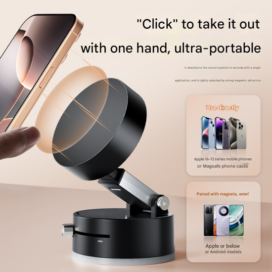 Pink Multi-Functional Vacuum Suction Cup Stand - Foldable, Extendable Kitchen Lazy Person&