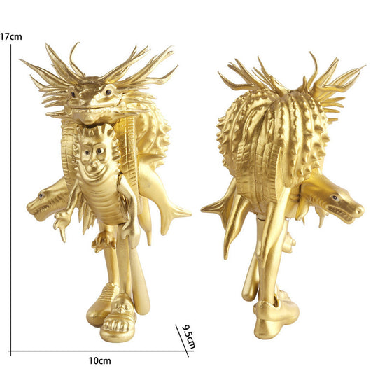 Whimsical Creature & Monster Figurine Collection - Set of Bizarre PVC Mini Toys for Desk Decor