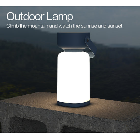 Portable LED Outdoor Camping Lantern - USB Rechargeable, 1200mAh Battery, Emergency Light(blue)