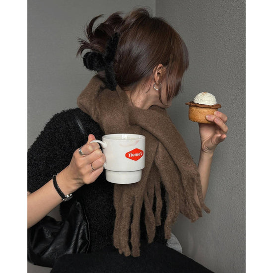 2pc Luxuriously Soft Winter Scarf with Tassel Fringe - Ultra Cozy & Warm Neck Wrap(Mint)