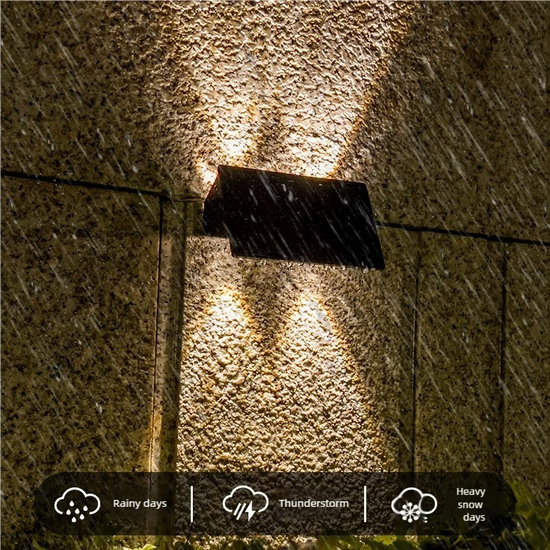Solar Powered Up and Down Wall Light(white light)