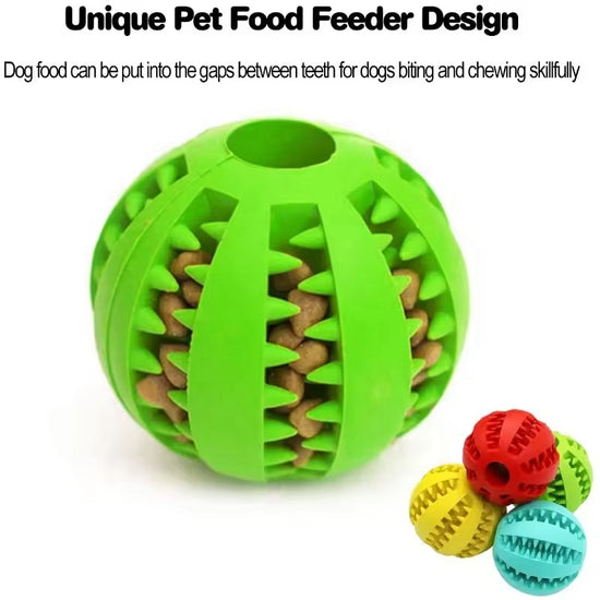 Blue TPR Dog Chew Ball Set – 3-Piece Size Combination (Small, Medium, Large) with Food Hiding Design for Teeth Cleaning and Mental Stimulation in Australia