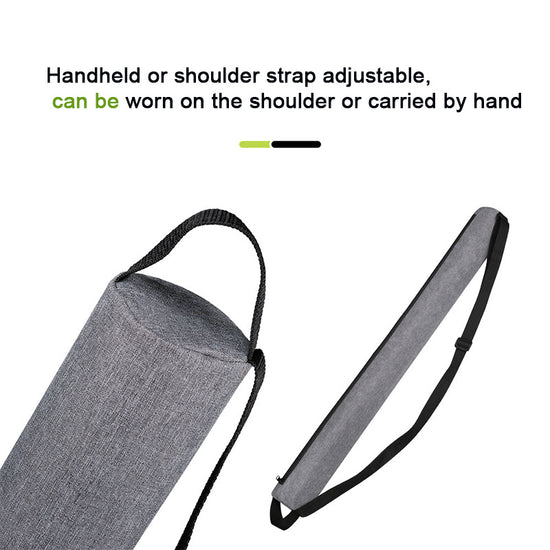 Grey Insulated Golf Beer Cooler Bag Cylindrical Tube Design with PEVA Lining 83cm Portable Crossbody Shoulder Strap for Australian Golf and BBQs