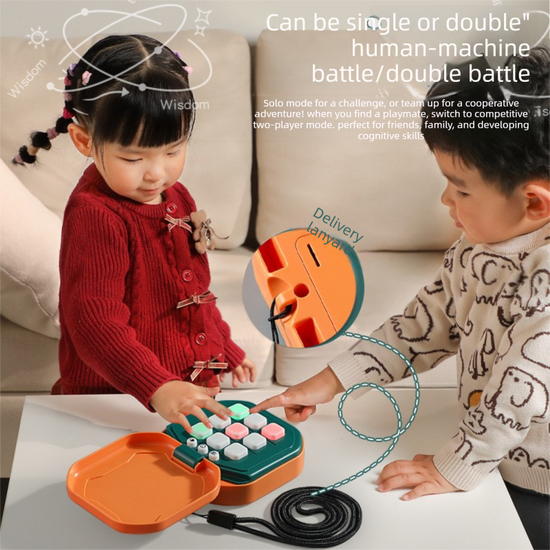 2 Pack Pink AI Tic-Tac-Toe Handheld Game Electronic Logic Training Machine with 9 Game Modes and Light-up Buttons for Kids Age 3+ Australian Home Travel