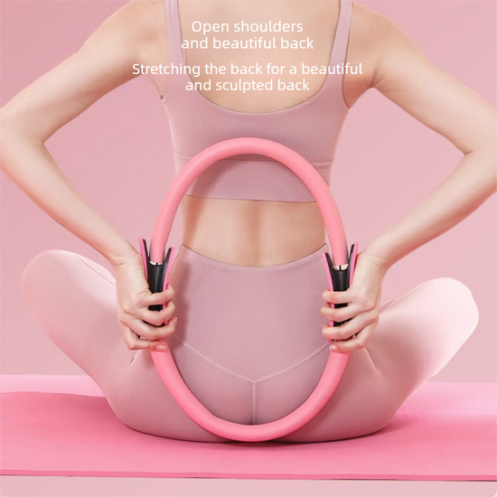 Purple Pilates Ring Exercise Tool – High-Elasticity Yoga Ring for Core Strength, Postpartum Recovery, Glute Toning & Full-Body Workout (Unisex)