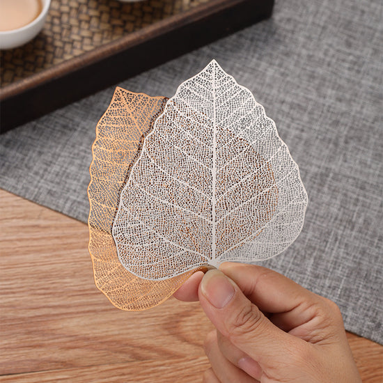 5-PCS Golden 304 Stainless Steel Bodhi Leaf Tea Strainer Creative Fine Mesh Tea Filter Infuser for Loose Leaf Tea Australian Home Tea Set Accessory