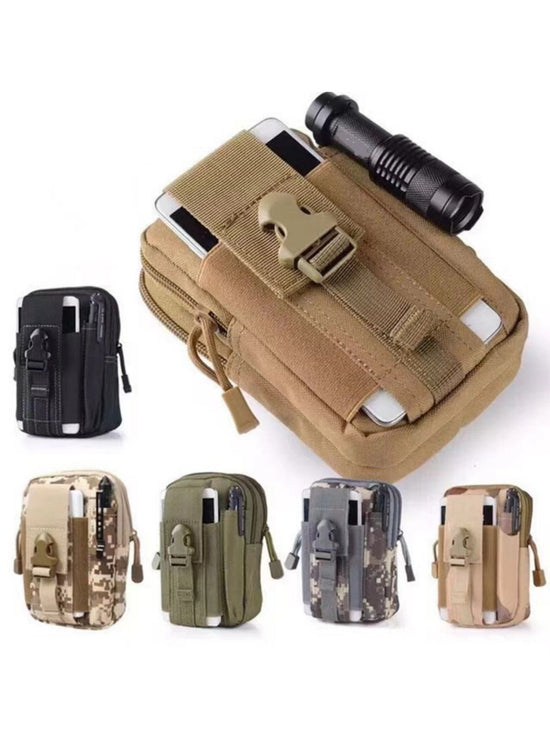 Black python pattern Tactical Molle Waist Bag Waterproof Phone Pouch for 6 inch Smartphones Compact Large Capacity Belt Loop Organizer for Local Outdoor Adventurers