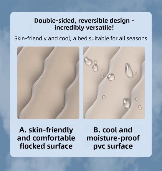 Beige Multi-Chamber Car Inflatable Air Mattress with Electric Pump, Storage Bag & Pillows for Universal Trunk Sleeping and Camping (174 x 126 CM)