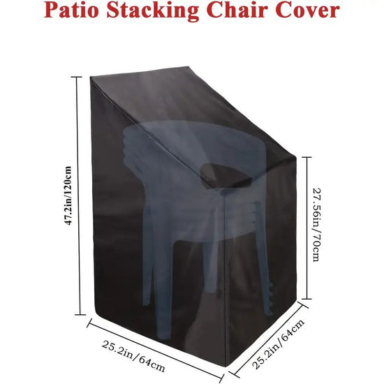 Outdoor Patio Chair Protector - UV Resistant & Waterproof & Dustproof Garden Furniture Cover for Beach and Courtyard Chairs