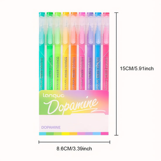 Colorful Black 9PCS/SetGel Pen Set - Vibrant Multi-Color Writing Instruments for Creativity