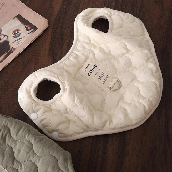 Green Winter Dog Vest for Small and Medium Breeds – Thickened Warm Quilted Coat with Soft Fleece Lining, Adjustable Fit for Dogs and Cats(Size: S)