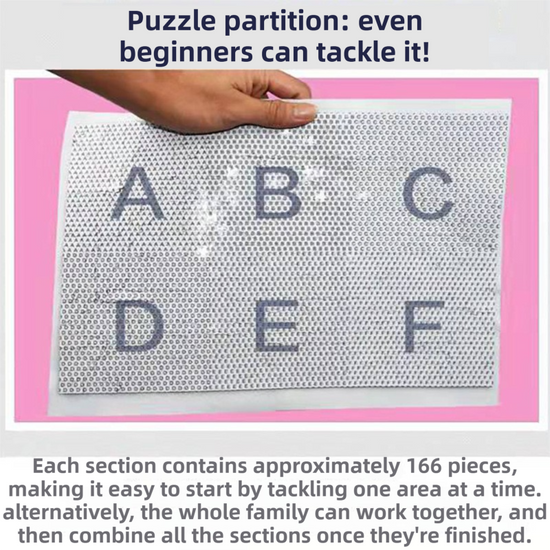 1000-Piece Large Jigsaw Puzzles with 70x50CM Display (Christmas Store Theme) - 6 LetterAlphabetical Zone Partitioning, Stress-Relief Educational Toy for Teens & Adults