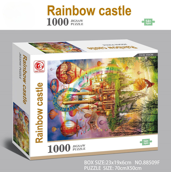 1000 piece Jigsaw Puzzle for Adults - Landscape Cityscape Art, Premium Quality Paper Cardboard, 70x50cm Finished Size, Stress Relief Brain Game Gift for Ages 14+ 【Meng Lianla】