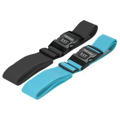 Flight Mode 180cm 3 Dial Travel Luggage Adjustable Strap Lock