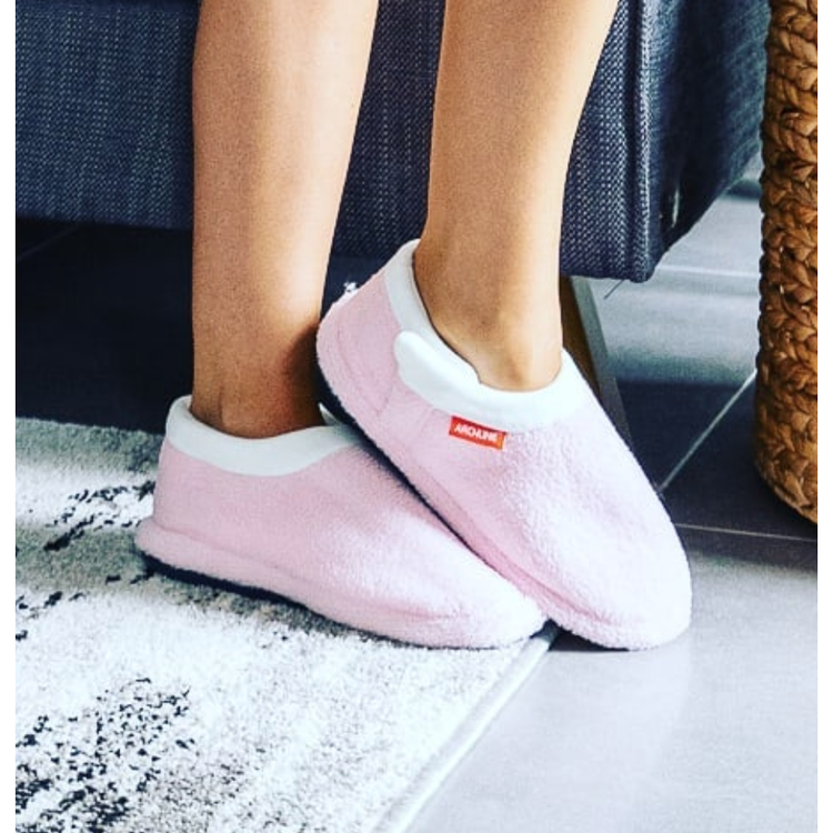 ARCHLINE Orthotic Slippers Closed Scuffs Pain Relief Moccasins - Pink - EUR 42