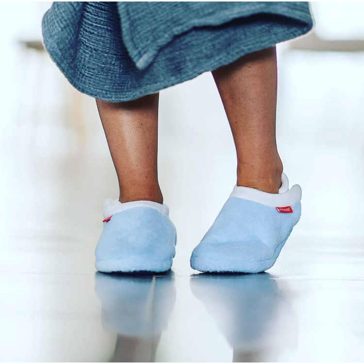 ARCHLINE Orthotic Slippers Closed Scuffs Pain Relief Moccasins - Sky Blue - EUR 43