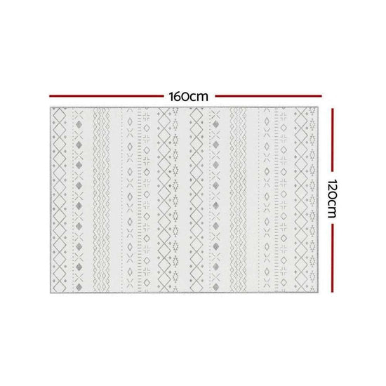 Artiss Floor Rugs 120x160cm Washable Area Mat Large Carpet Soft Short Pile Una