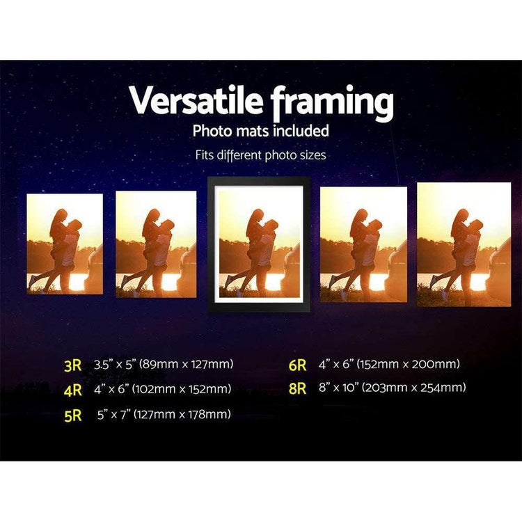 Artiss Photo Frames 11PCS 5x7in 6x8in 8x10in Hanging Wall Frame Black