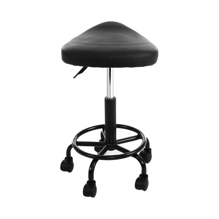 Artiss Salon Stool Saddle Swivel Chair