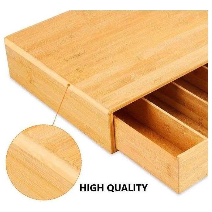 Bamboo K-Cup Coffee Pod Holder Storage Organizer for Kitchen - Magdasmall