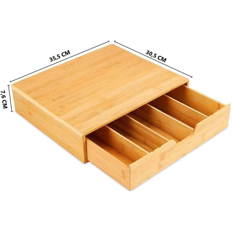 Bamboo K-Cup Coffee Pod Holder Storage Organizer for Kitchen - Magdasmall