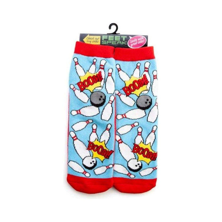 Bowling Feet Speak Socks - Magdasmall