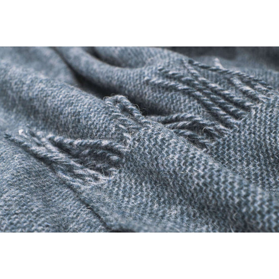 Cambridge Throw - 100% NZ Wool - Navy