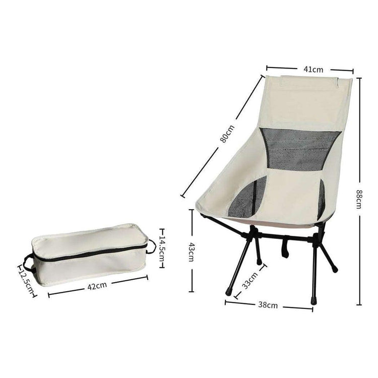 Camping Chair Folding Outdoor Portable Lightweight Fishing Chairs Beach Picnic L