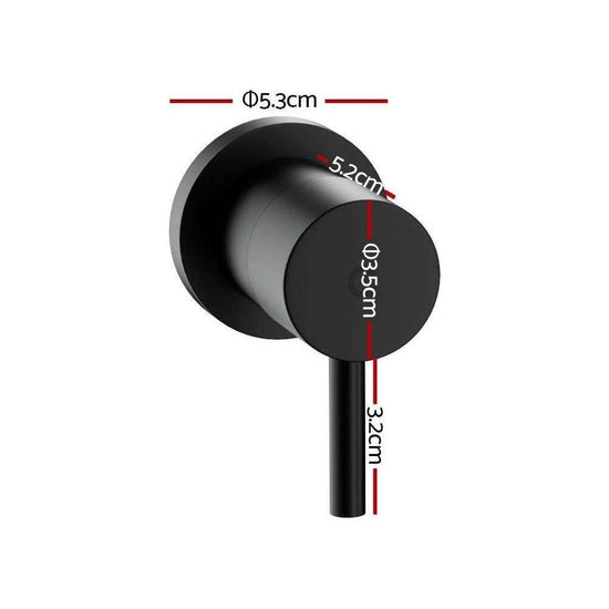 Cefito Bathroom Tap Shower Twin Tap Faucet Basin Sink Bath Swivel Black