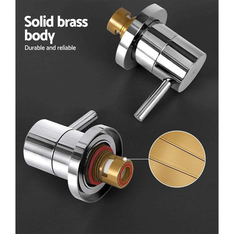 Cefito Bathroom Tap Shower Twin Tap Faucet Basin Sink Bath Swivel Chrome