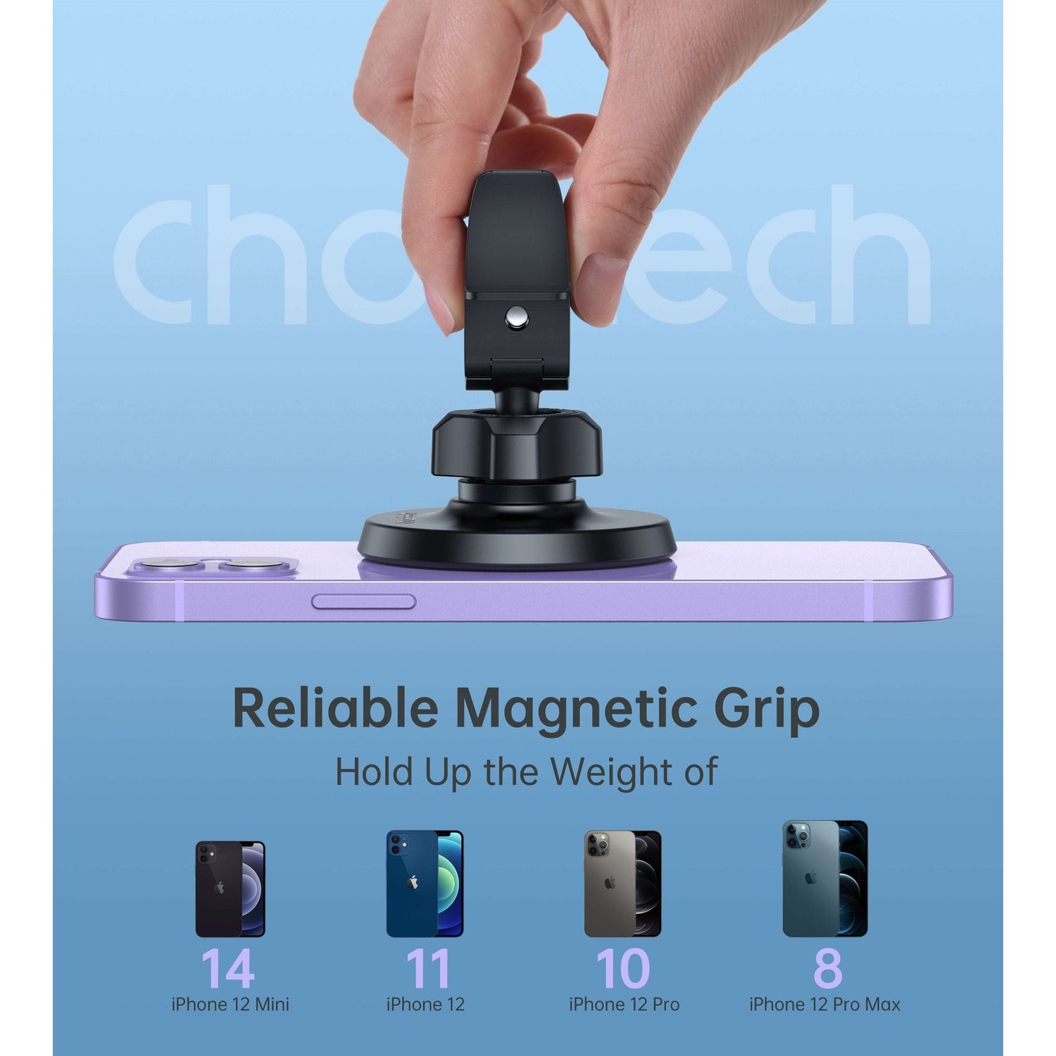 CHOETECH AT0004 Magsafe iPhone 12 Magnetic Car Mount Car Air Vent Phone Holder - Magdasmall