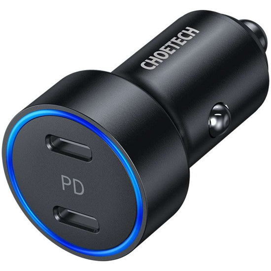 CHOETECH C0054 2-Port 40W USB-C Car Charger Adapter