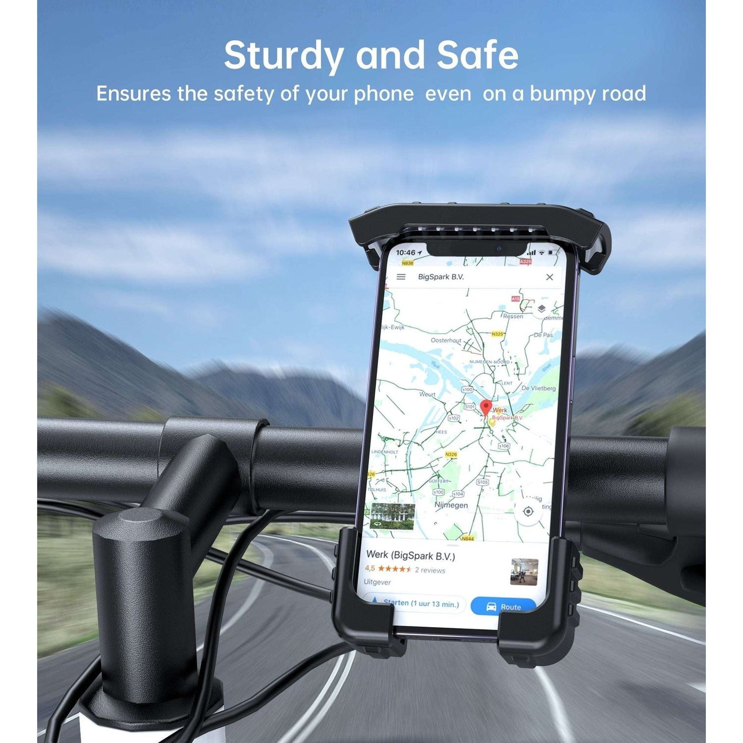 CHOETECH H067-BK Adjustable Mobile Stand for Bicycle (Black)