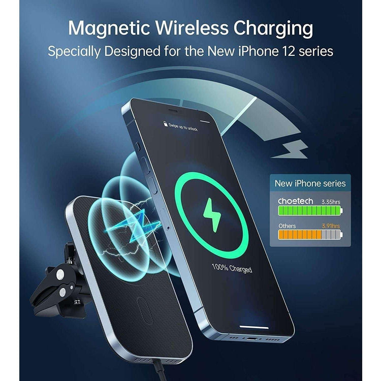 Choetech T200-F MagLeap Magnetic Wireless Car Charger for iPhone 12