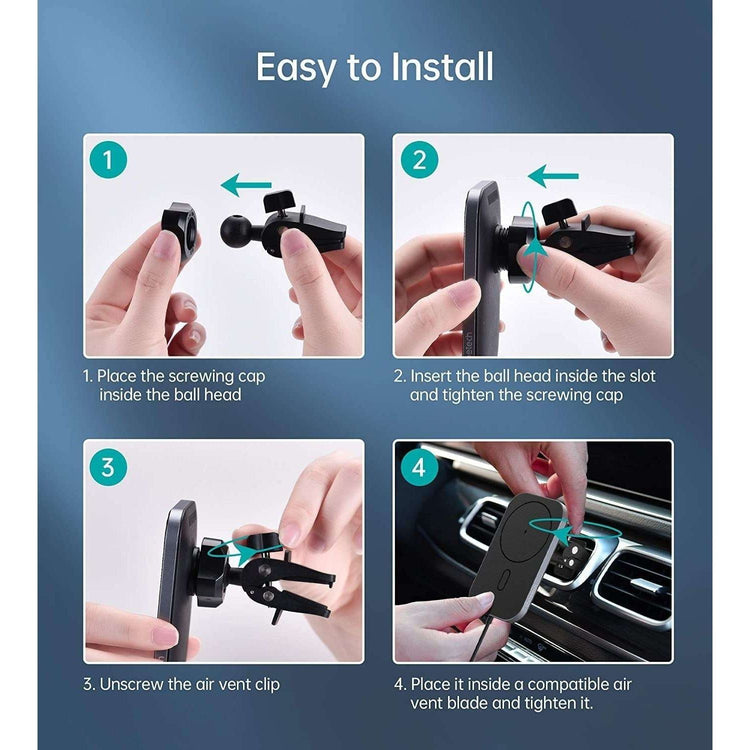 Choetech T200-F MagLeap Magnetic Wireless Car Charger for iPhone 12