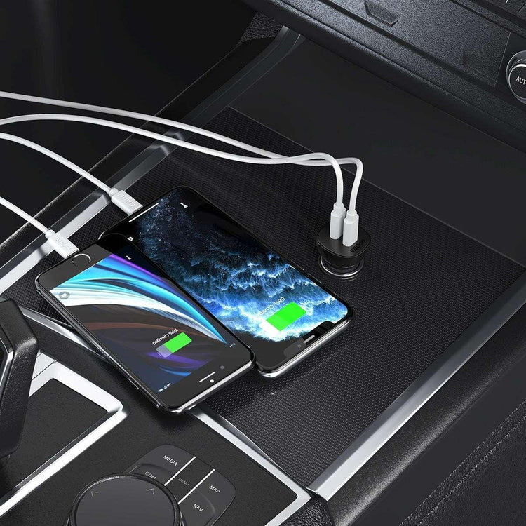 CHOETECH TC0008-BK Dual USB-C 36W Car Charger Adapter Black