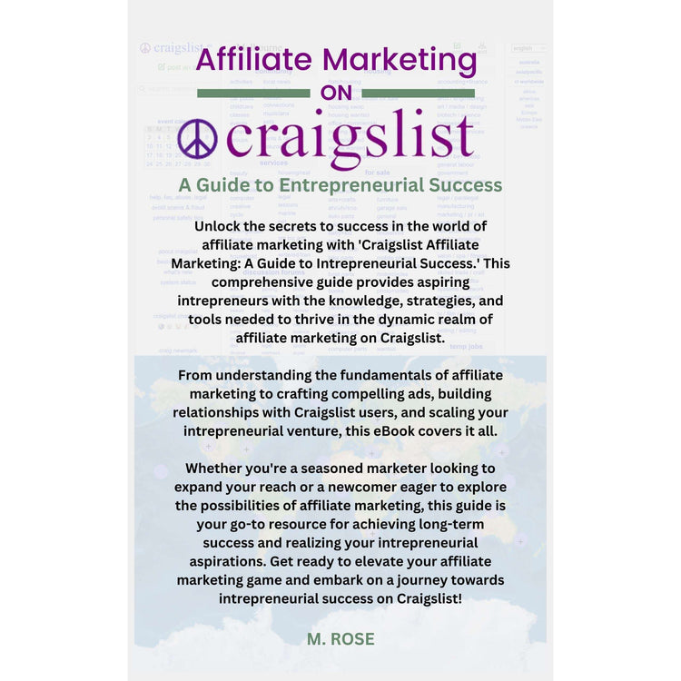 Craigslist Affiliate Marketing:  A Guide to Entrepreneurial Success - eBook - PDF - Instant Download - Pg67