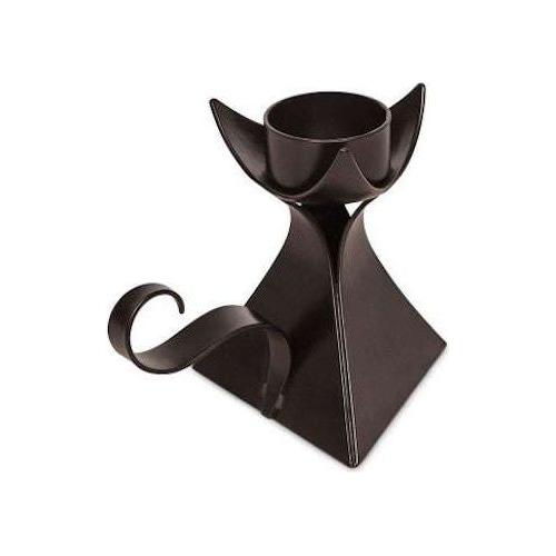 Decorative Black Metal Tea Light Candle Holder with Handle - Magdasmall