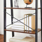EKKIO 5-Tiers Metal Wood Ladder Shelf
