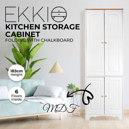EKKIO Kitchen Storage Cabinet White