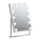 Embellir Makeup Mirror Hollywood Vanity with LED Light Rotation Tabletop White